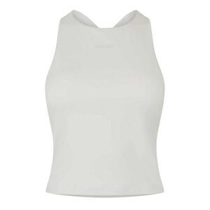 USA Pro Womens/Ladies Plain Cross Back Slim Tank Top / Cream